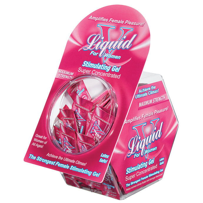 Liquid V For Women Stimulating Gel Foil Display of 50 BA1415-03