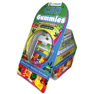 420 Health CBD Gummies 40mg 2 Count Pouch Bowl of 25