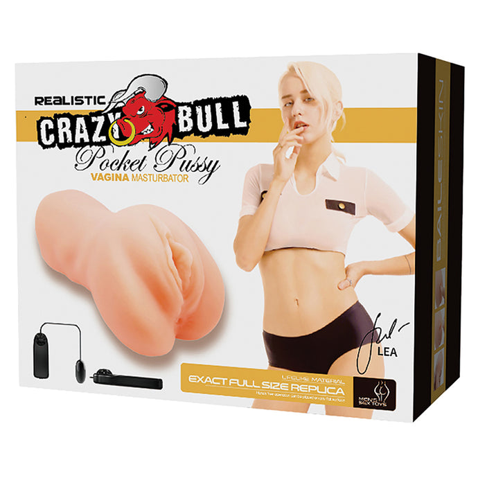 Crazy Bull Vibrating Pocket Pussy-Lea BM-009228Z