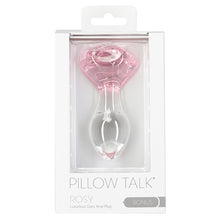 Load image into Gallery viewer, Pillow Talk Rosy Glass Anal Plug 38016