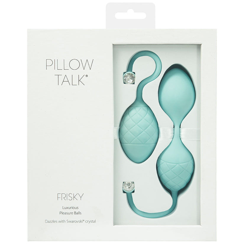 Pillow Talk Frisky Pleasure Balls-Teal