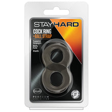 Load image into Gallery viewer, Stay Hard Cock Ring and Ball Strap-Black BN00465