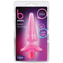 Load image into Gallery viewer, B Yours Basic Vibra Plug-Pink BN10500
