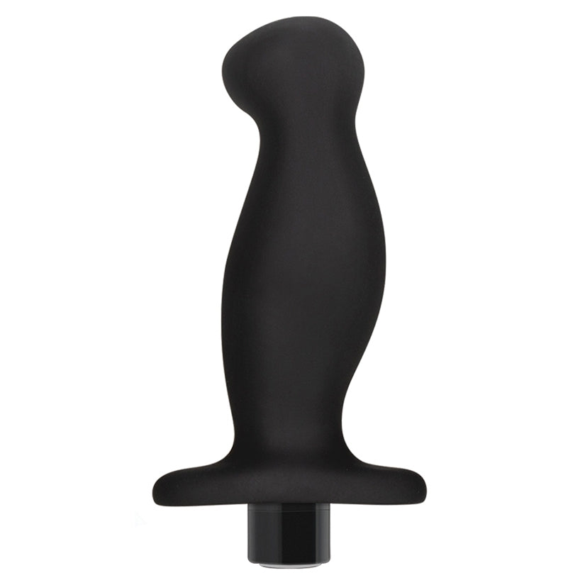 Anal Adventures Platinum Silicone Vibrating Prostate Massager 02  -Black