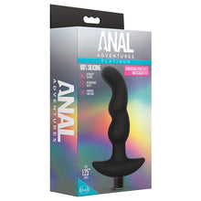 Load image into Gallery viewer, Anal Adventures Platinum Silicone Vibrating Prostate Massager 03 Black BN11635