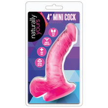 Load image into Gallery viewer, Naturally Yours Mini Cock-Pink 4&quot; BN13600