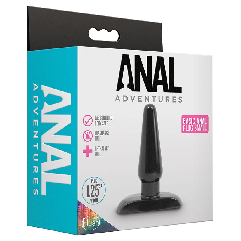 Anal Adventures Basic Anal Plug Small Black BN18615