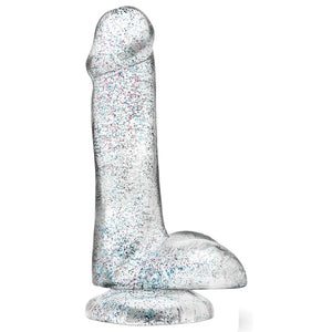 Naturally Yours Glitter Cock-Clear 6"