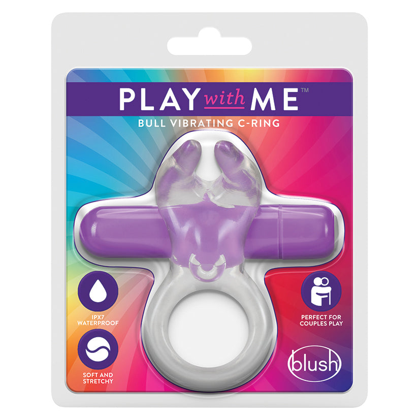 Play with Me Bull Vibrating C-Ring-Purple BN74201