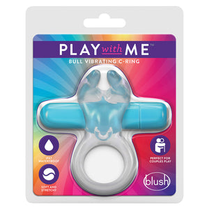 Play with Me Bull Vibrating C-Ring-Blue BN74202
