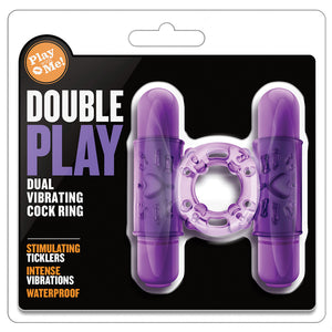 Play With Me Dual Vibrating Cockring-Purple BN77101