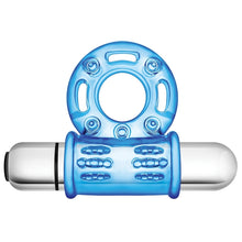 Load image into Gallery viewer, Stay Hard 10 Function Vibrating Bull Ring-Blue