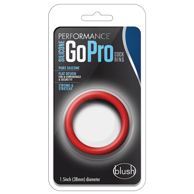 Performance Silicone Go Pro Cock Ring-Red BN91108