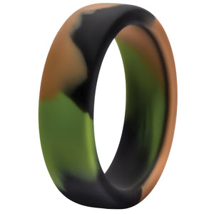 Performance Silicone Cock Ring-Green Camoflauge