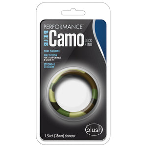 Performance Silicone Cock Ring-Green Camoflauge BN91169