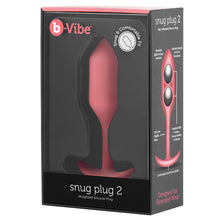 Load image into Gallery viewer, B-VIBE Snug Plug 2-Coral BV008COR