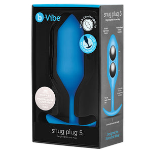 B-VIBE Snug Plug 5-Blue LifestyleDistributing.com B-VIBE Snug Plug 5-Blue LifestyleDistributing.com
