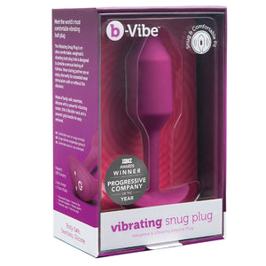 B-Vibe Vibrating Snug Plug-Rose M BV014RG