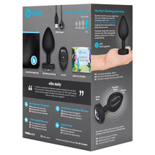 Load image into Gallery viewer, B-Vibe Vibrating Jewel Plug-Black 2XL