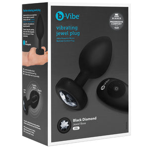 B-Vibe Vibrating Jewel Plug-Black 2XL BV044BLK