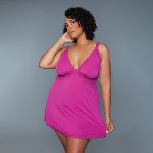 Bewicked Alexi Slip-Pink 1X