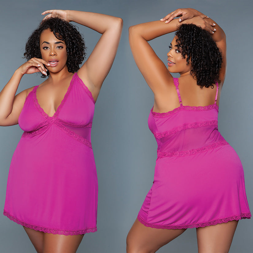 Bewicked Alexi Slip-Pink 1X BW2239-32-11