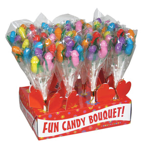 Bouquet Pecker Candy Display of 12 C669-99