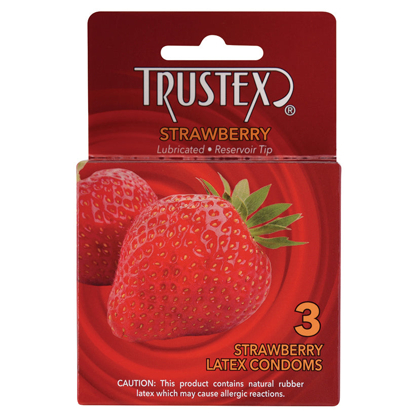 Trustex Flavored Condom-Strawberry (3 Pack) CF4015