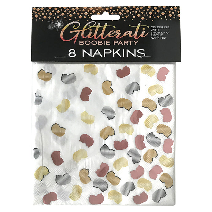 Glitterati Boobie Party Napkins CP1071
