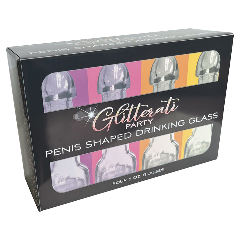 Glitterati Penis Drinking Glass Set of... CP.1106