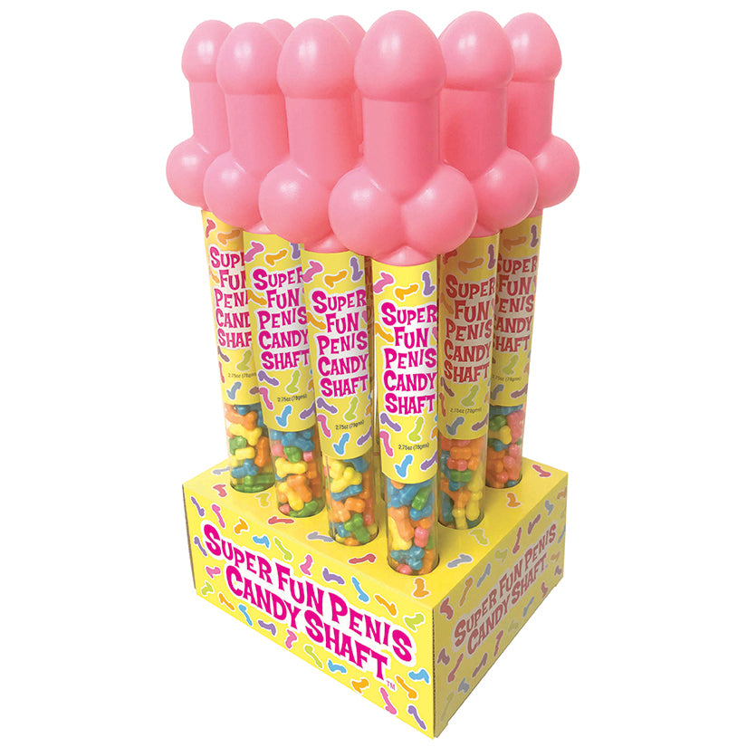 Super Fun Penis Candy Shaft Display of 12 CP985