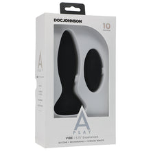 Load image into Gallery viewer, A-Play Vibe Experienced Rechargeable Plug-Black D0300-05BX