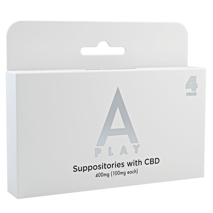 A-Play Suppositories with CBD-400mg (100mg each) 4 pieces