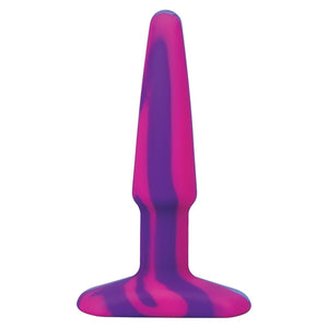 A-Play Groovy Silicone Anal Plug-Berry 4"