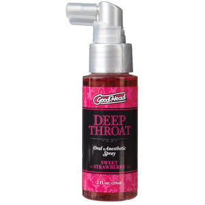 GoodHead Deep Throat Spray-Sweet Strawberry 2oz