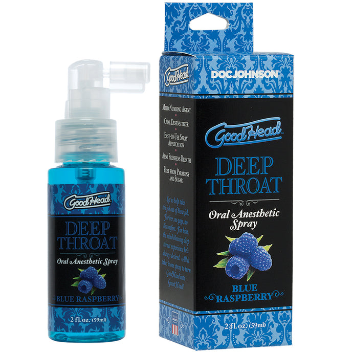 GoodHead Deep Throat Spray-Blue Raspberry D1360-39BX