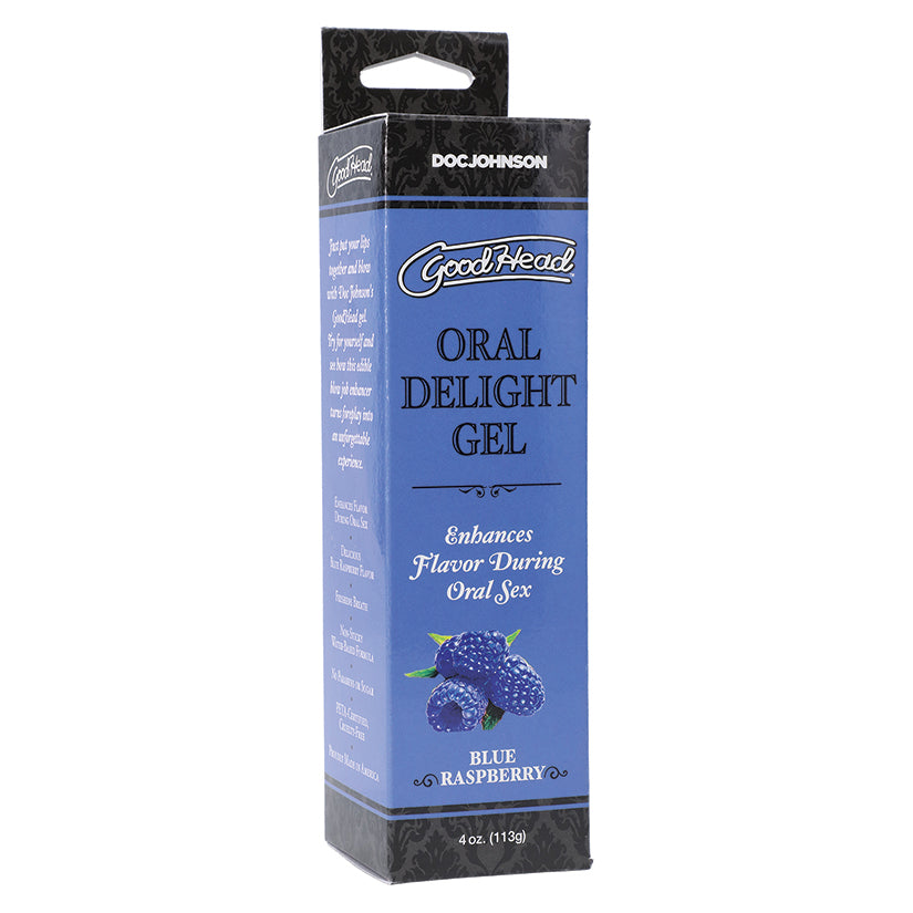 GoodHead Oral Delight Gel-Blue Raspberry 4oz D1361-08BX