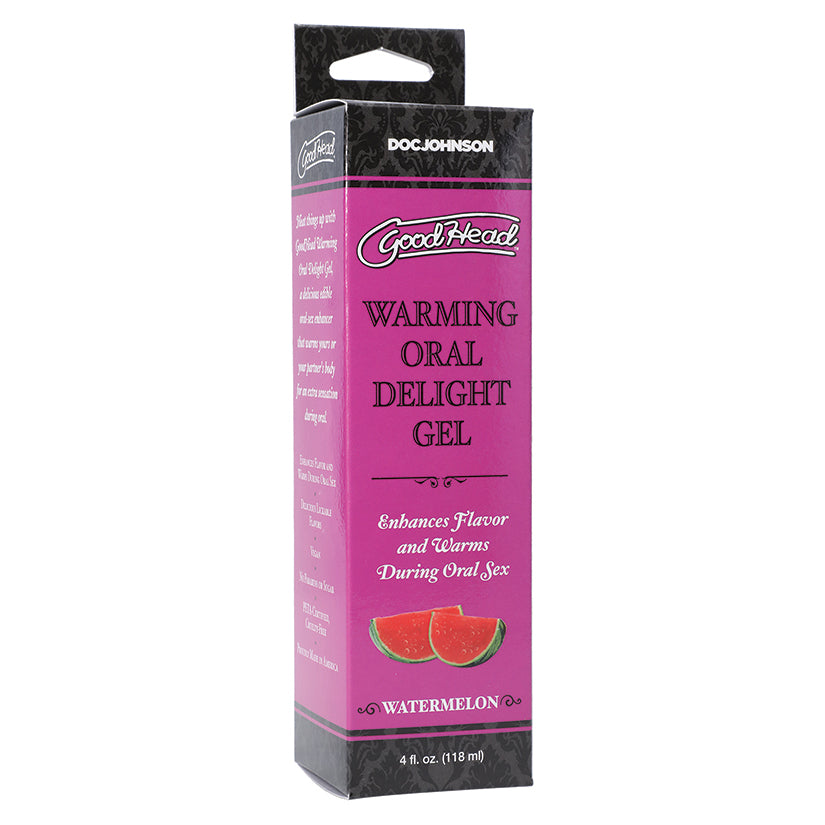 GoodHead Warming Head Oral Delight Gel Watermelon 4oz D1361-14BX
