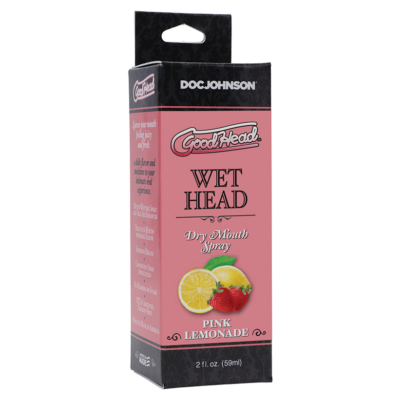 GoodHead Wet Head Dry Mouth Spray-Pink Lemonade 2oz D1361-20BX