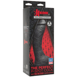Kink By Doc Johnson The Perfect P-Spot Cock-Black 9.4" D2406-01BX