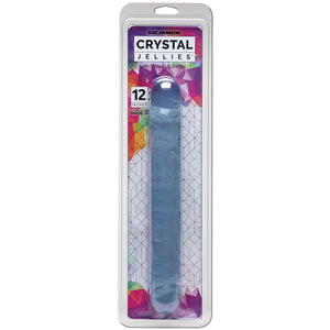 Crystal Jellies Double Dong-Clear 12" D287-02CD