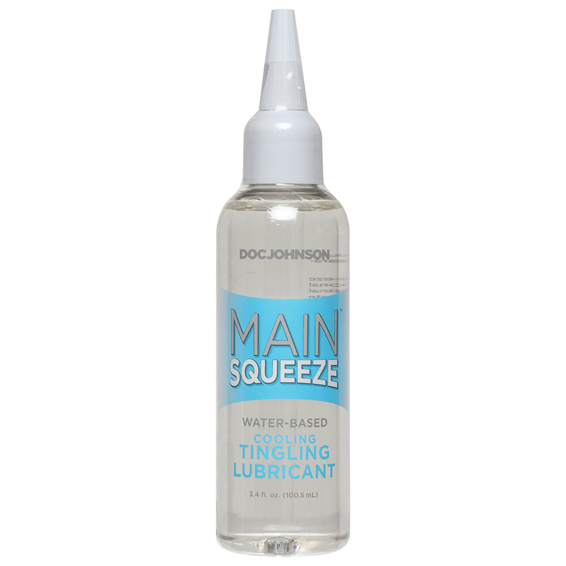 Main Squeeze Cooling/Tingling Water-Based Lubricant 3.4oz D5205-03BU