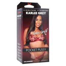 Load image into Gallery viewer, Signature Strokers Karlee Grey Pocket Pussy-Vanilla D5510-36BX