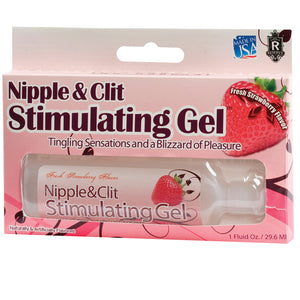 Nipple & Clit Stimulating Gel-Strawberry 1oz D7853-02BX