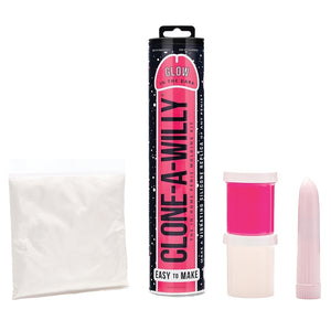 Clone-A-Willy Glow In The Dark Vibe Kit-Pink