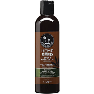 Earthly Body Hemp Seed Massage & Body Oil-Guavalava 8oz EB1035-22