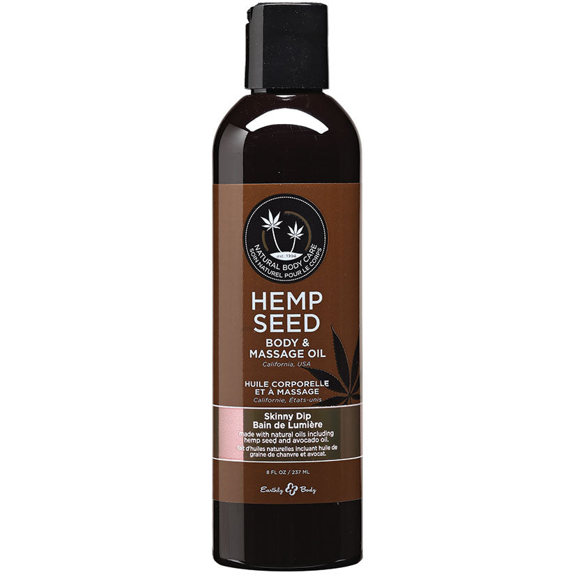 Earthly Body Hemp Seed Massage & Body Oil-Skinny Dip 8oz EB1035-5