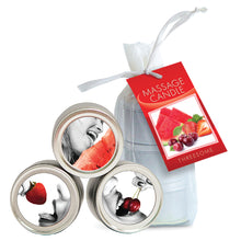 Load image into Gallery viewer, Earthly Body 4-in1 Edible Massage Candle Trio 2oz EB1041-50
