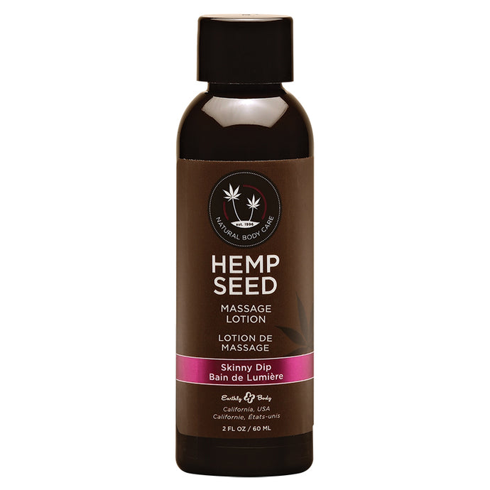 Earthly Body Hemp Seed Massage Lotion-Skinny Dip 2oz EB1050-121