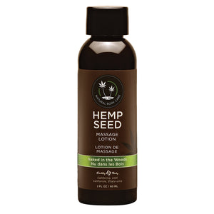 Earthly Body Hemp Seed Massage Lotion-Naked In The Woods 2oz EB1050-122